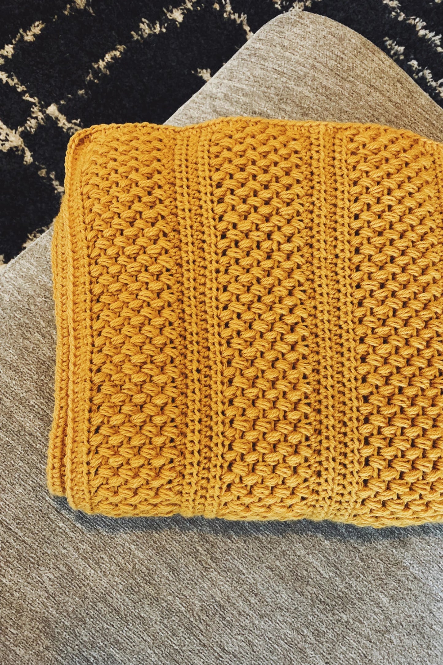 Finley Textured Blanket Crochet Pattern