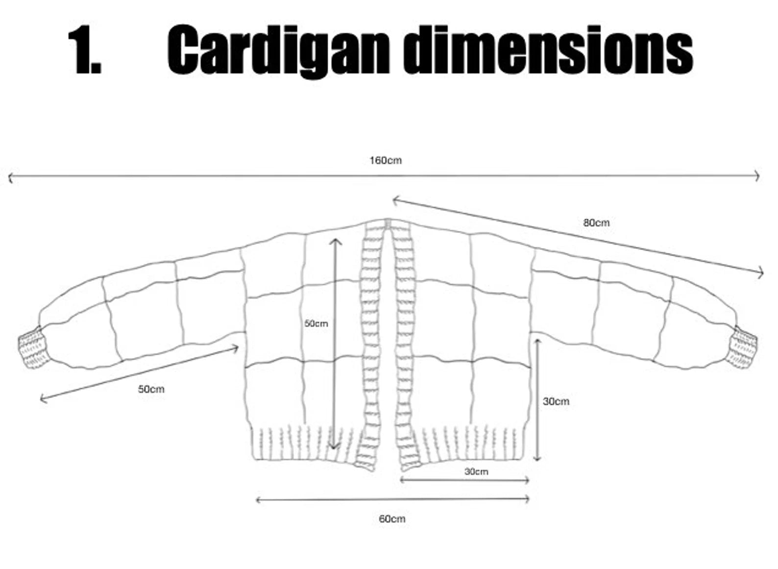 Granny Square Cardigan Digital Download – One Size