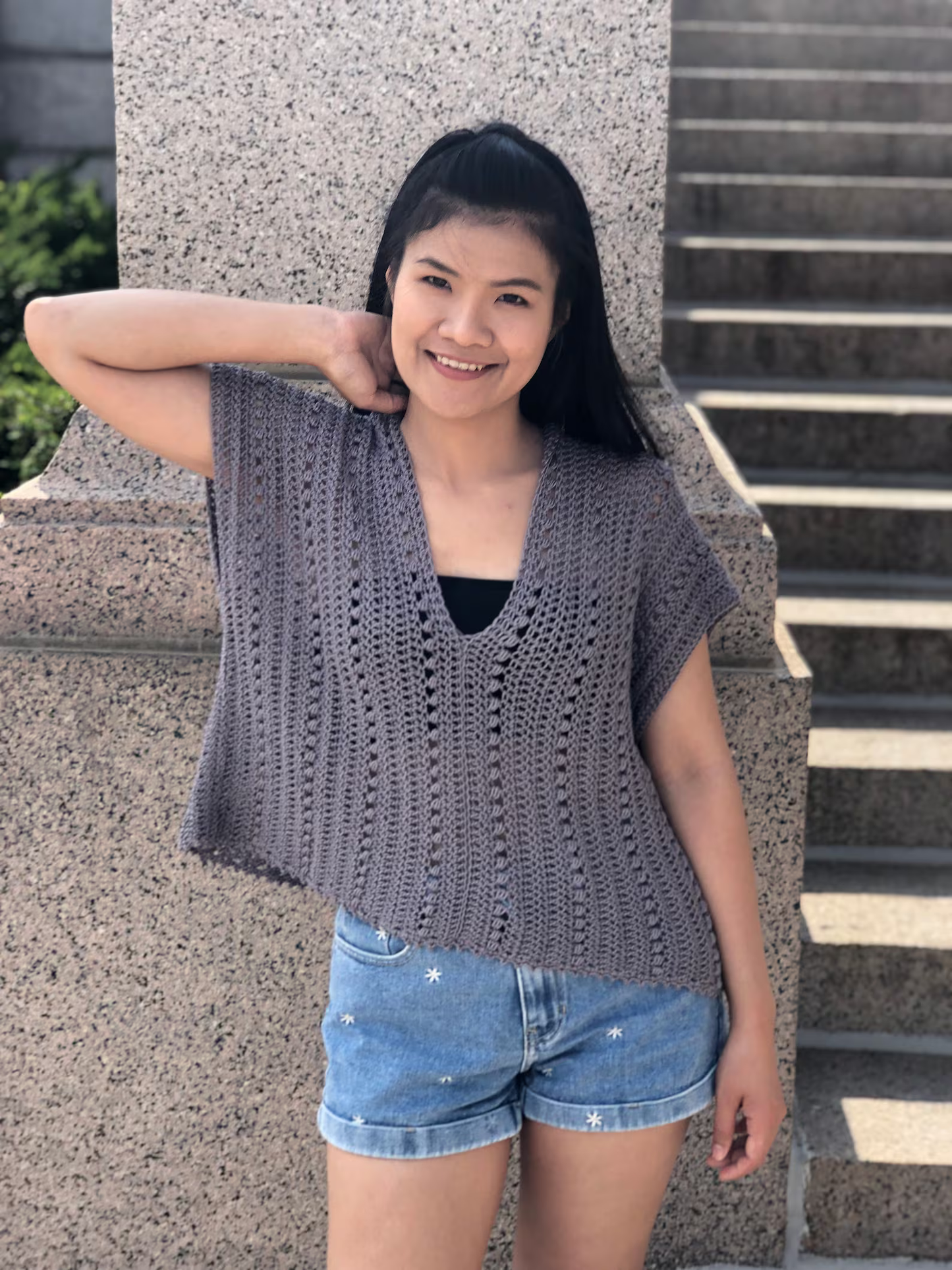 Summer Top Women's Blouse, Crochet Pattern