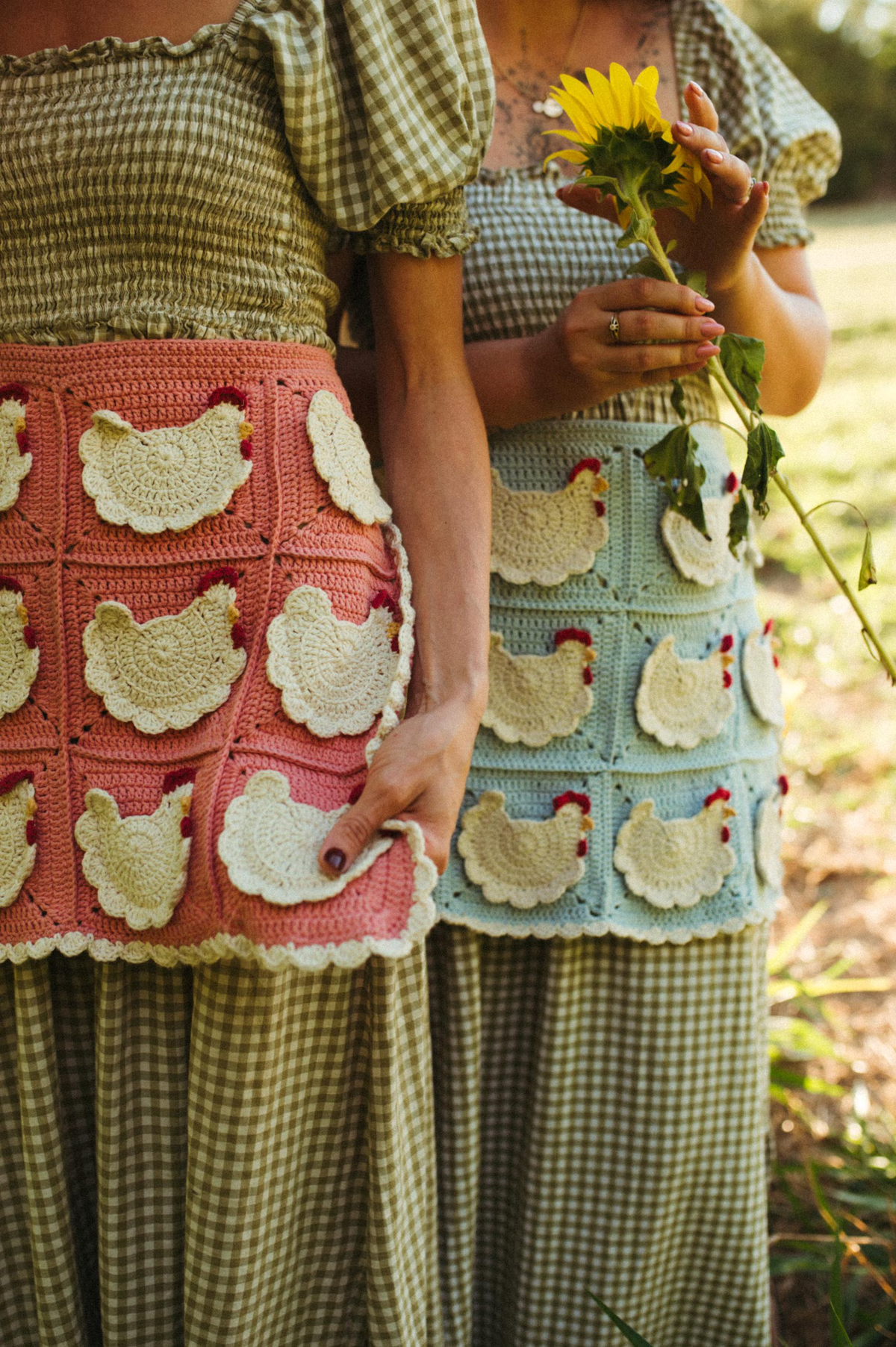 Mother Hen Egg Apron Crochet Pattern