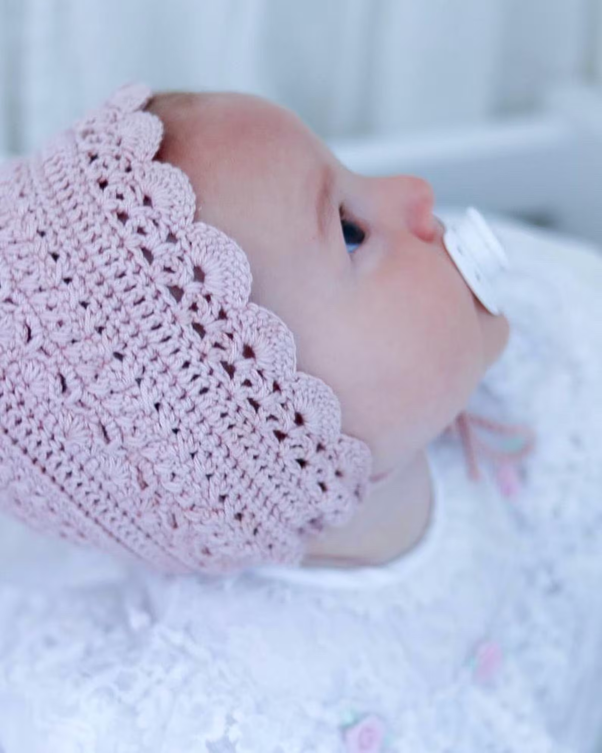 Lovely Baby Bonnet Crochet Pattern | Romantic Heirloom Style