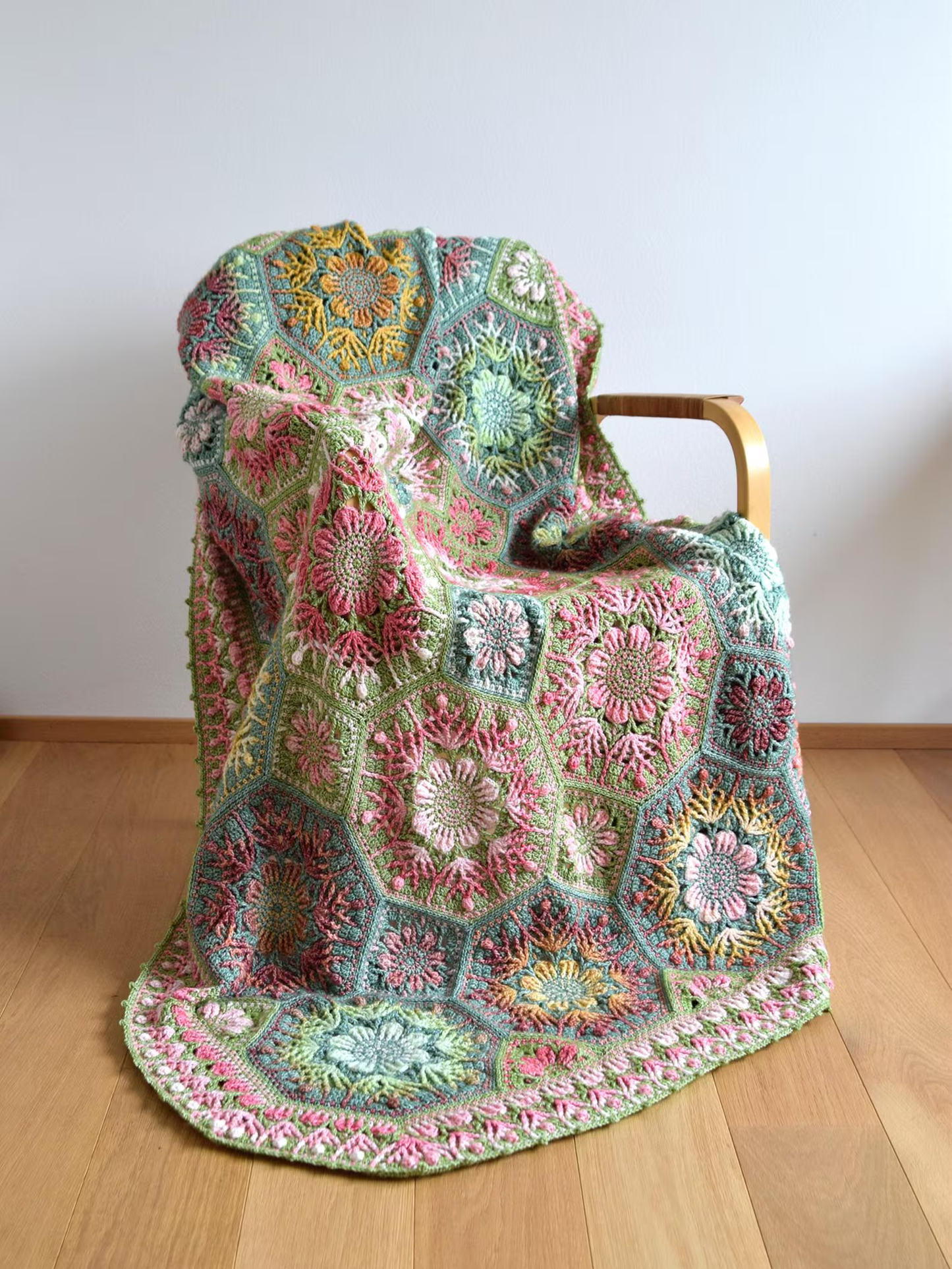 Fae Fleur mosaic blanket crochet Pattern
