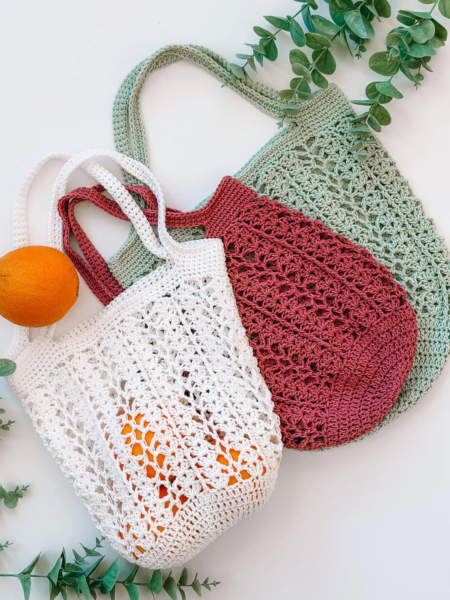 Willow Mesh Crochet Market Bag Pattern PDF + Video | Easy Reusable Tote | Beginner Friendly | 3 Sizes