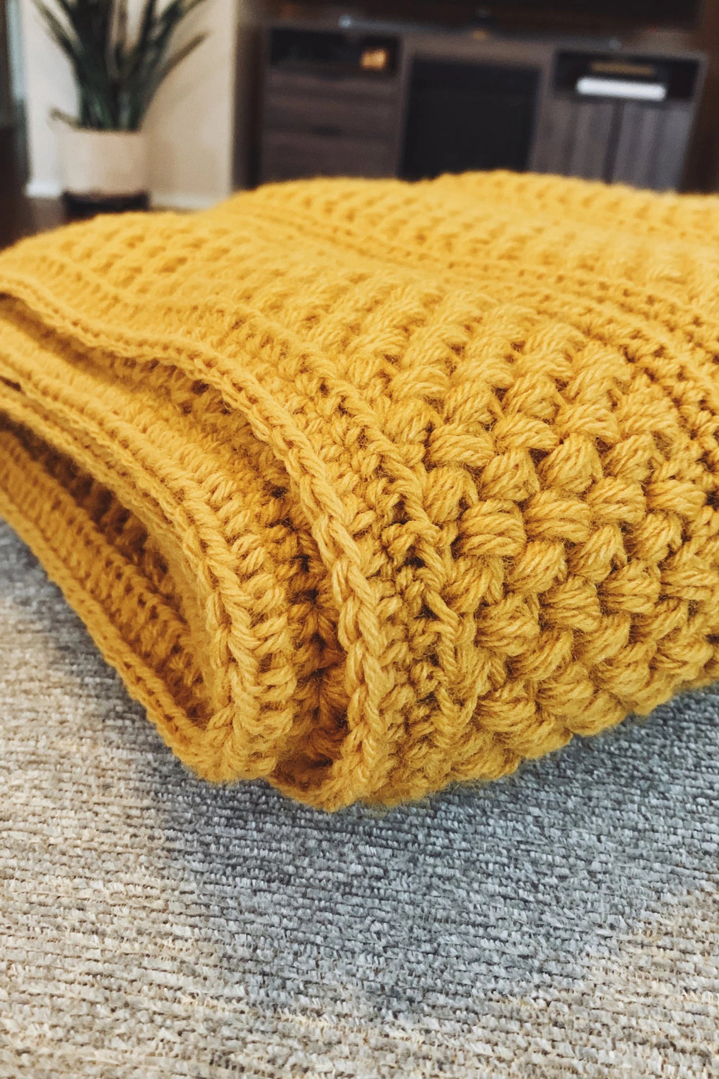 Finley Textured Blanket Crochet Pattern