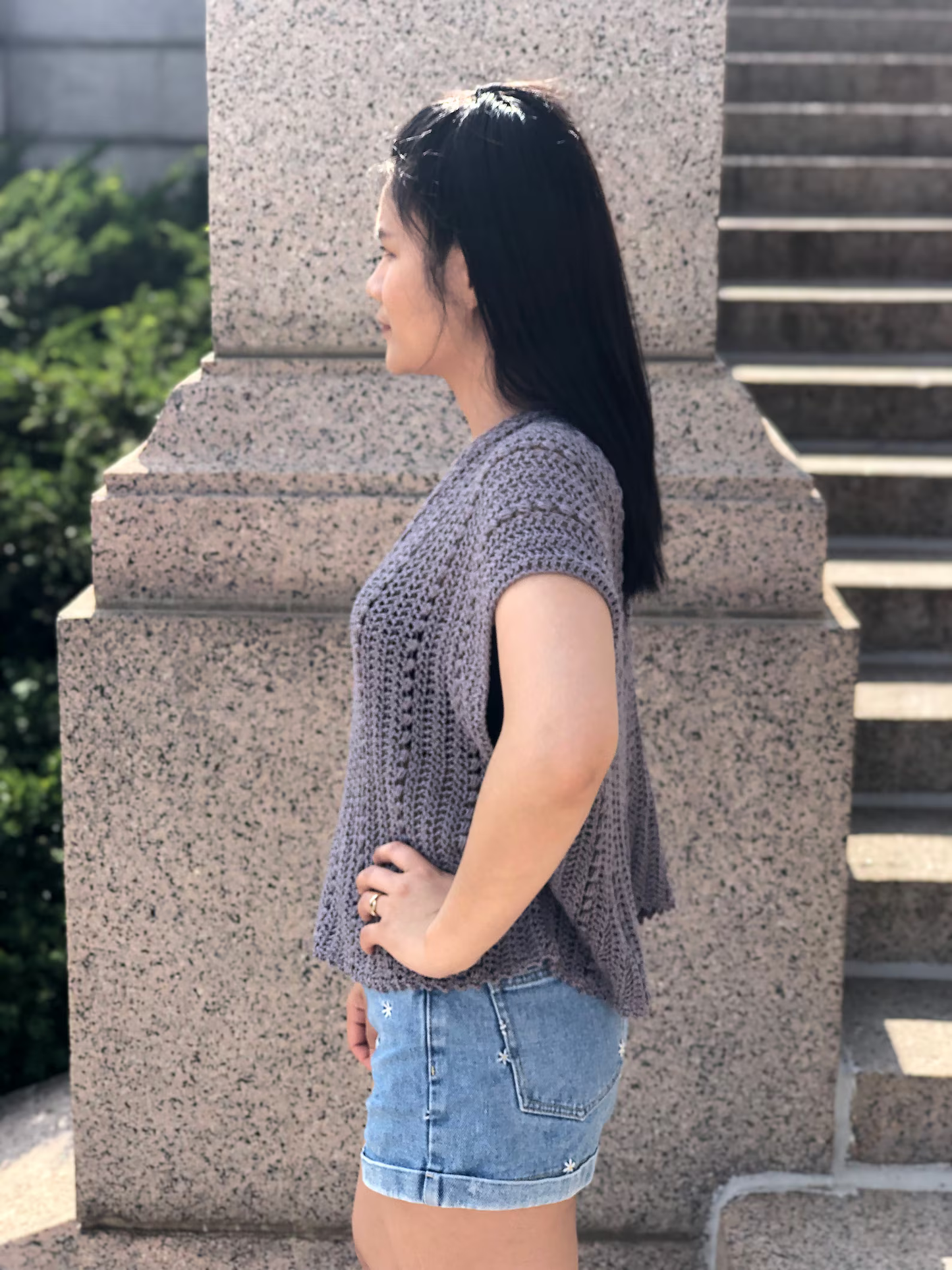 Summer Top Women's Blouse, Crochet Pattern
