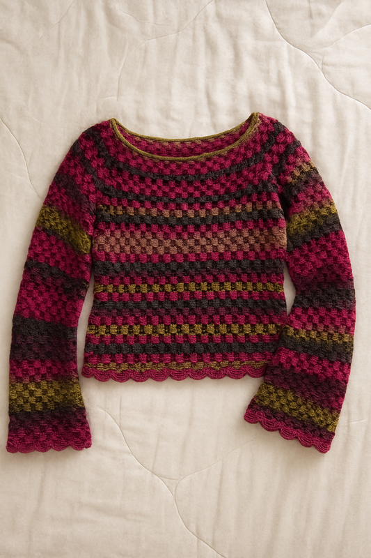 Vintage Glow Sweater Crochet Pattern