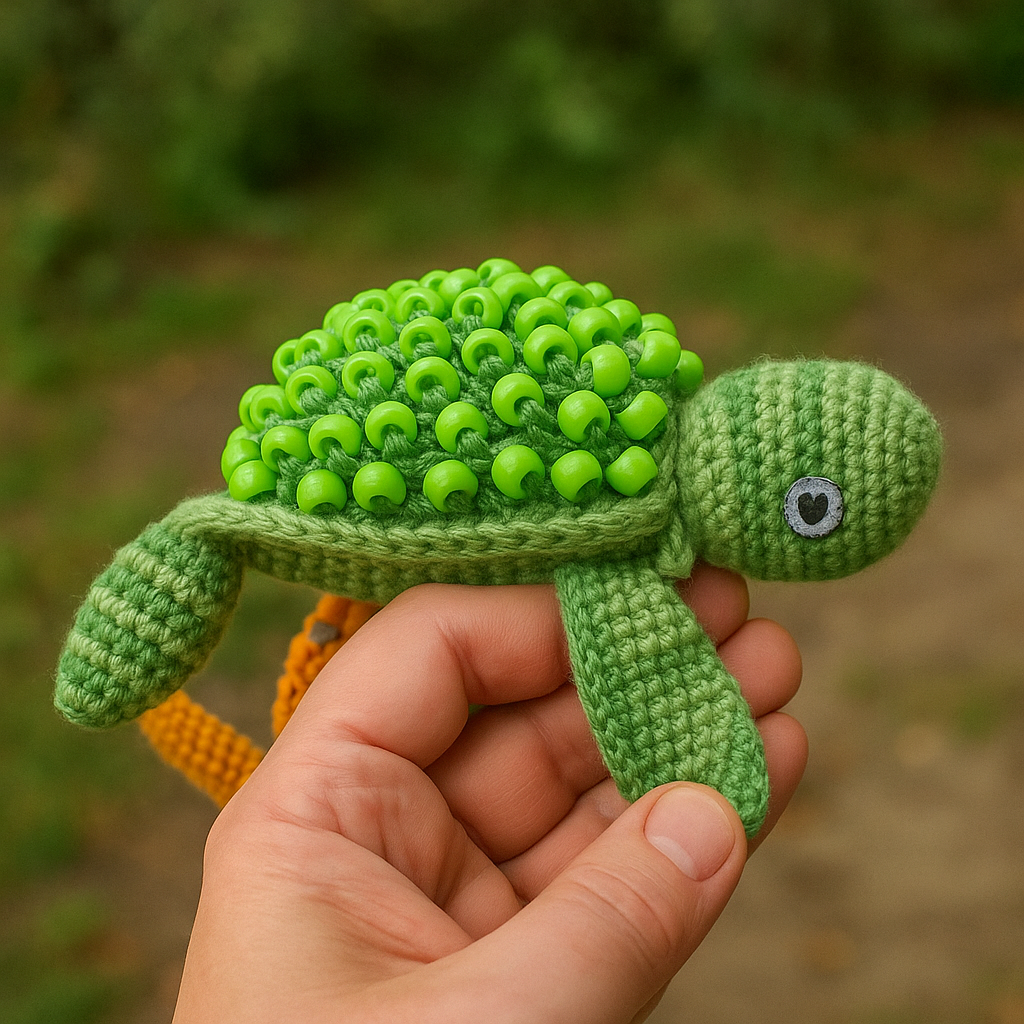 Interactive Crochet Turtle Sensory Toy Pattern