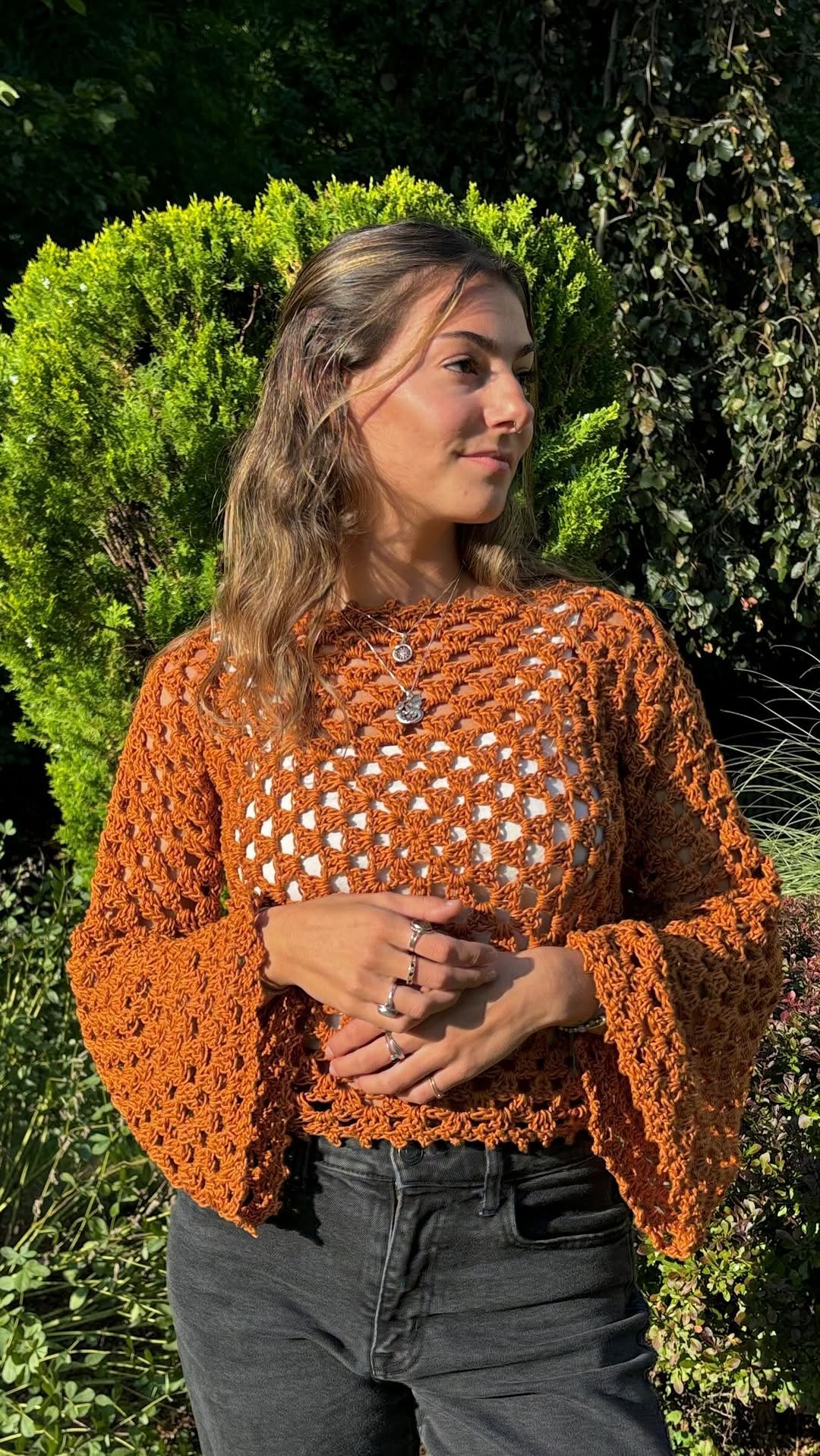 Vintage Granny Sweater Crochet Pattern