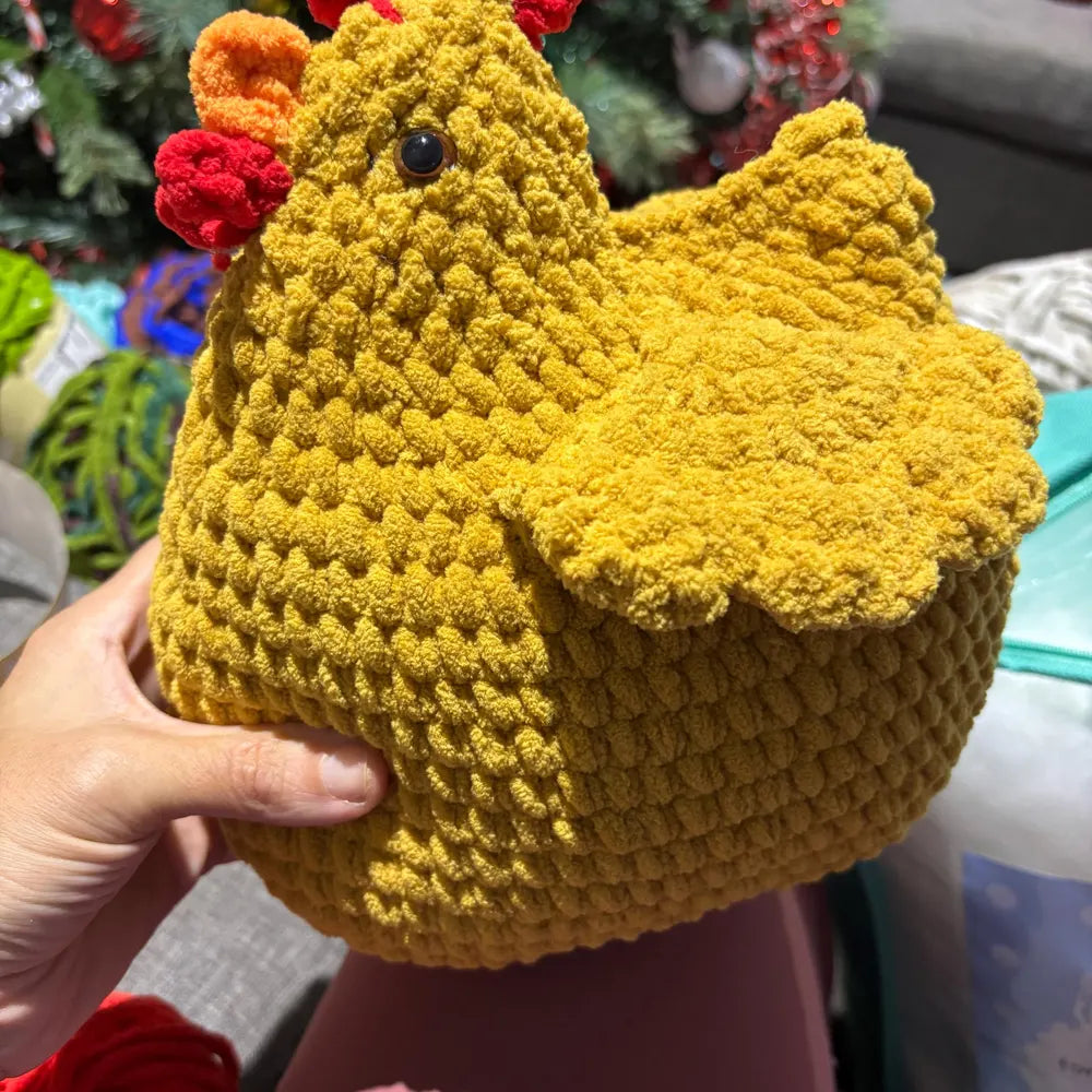 Plush Amigurumi Chicken Toy – Crochet Pattern