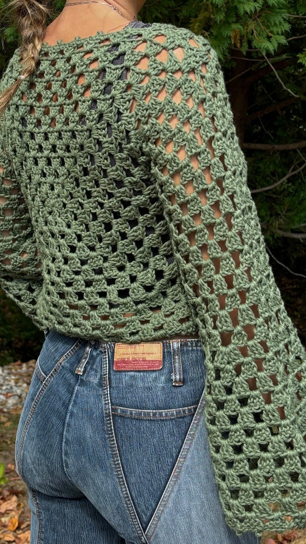 Vintage Granny Sweater Crochet Pattern