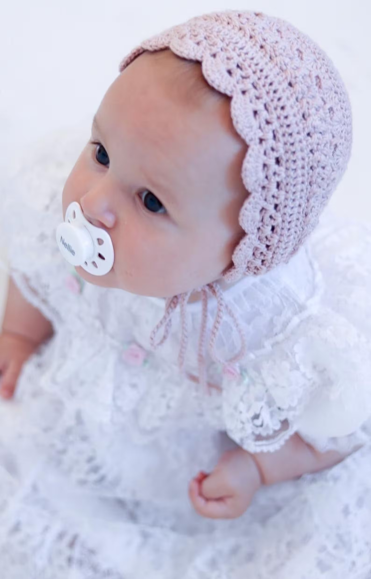 Lovely Baby Bonnet Crochet Pattern | Romantic Heirloom Style