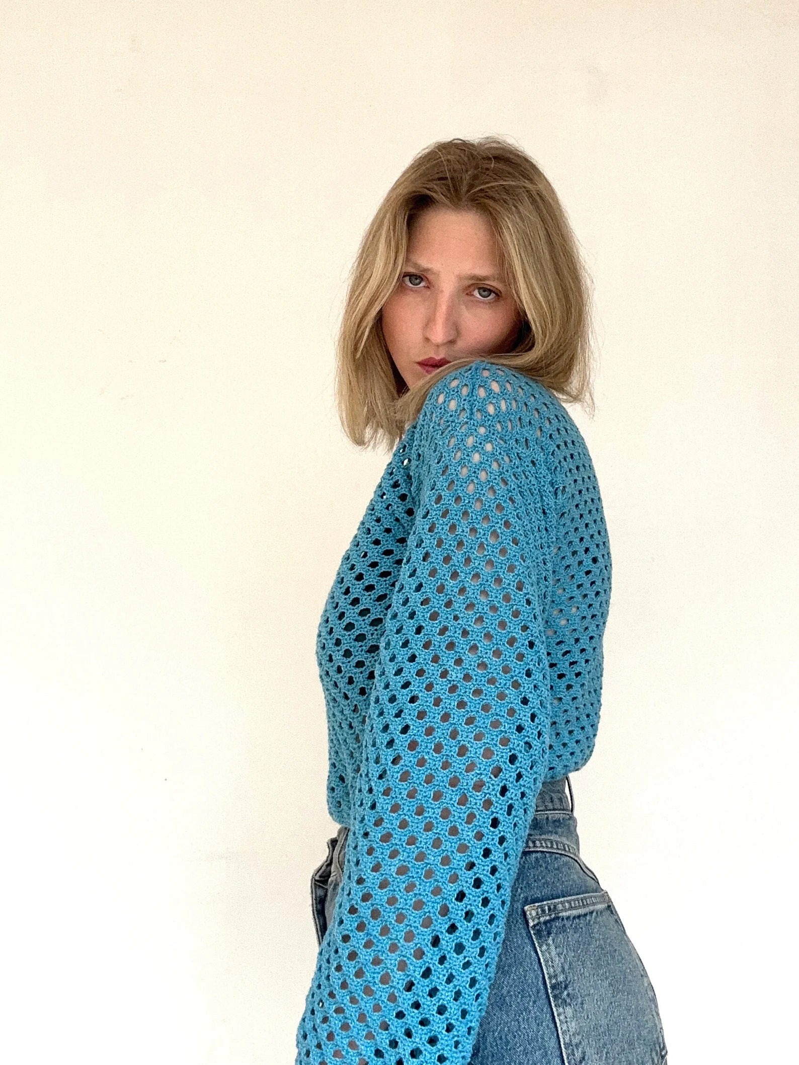 Honeycomb Sweater Crochet Pattern