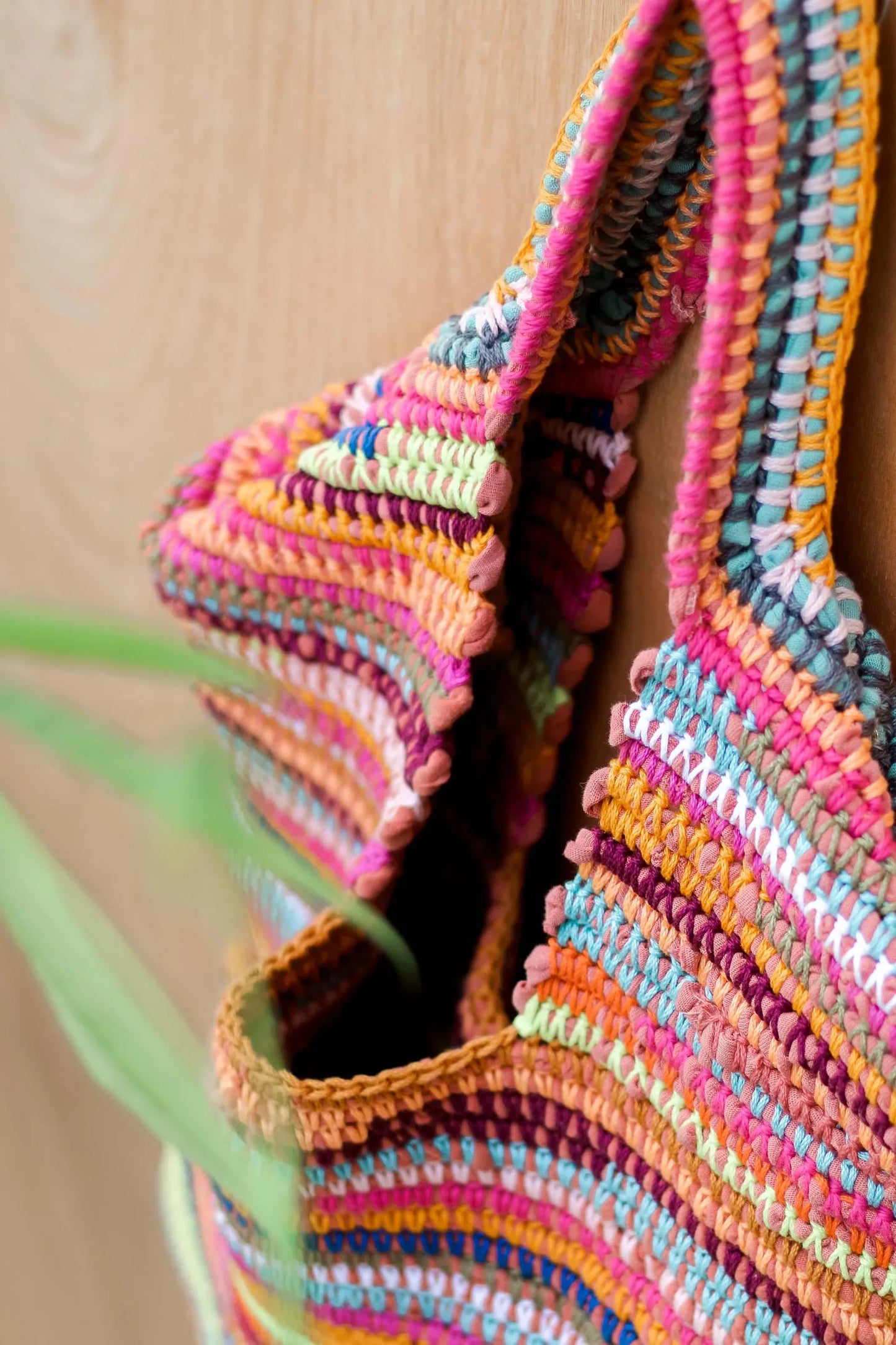 Scrappy Crochet Bag Pattern – Zero Waste Tote From T-Shirt Yarn