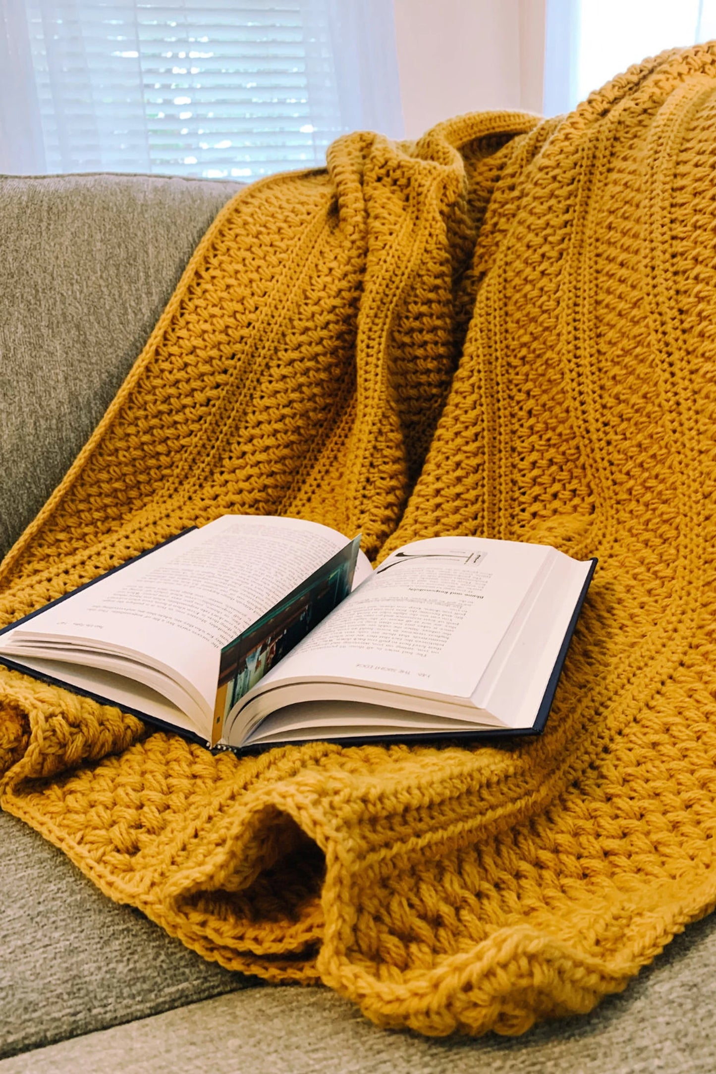 Finley Textured Blanket Crochet Pattern