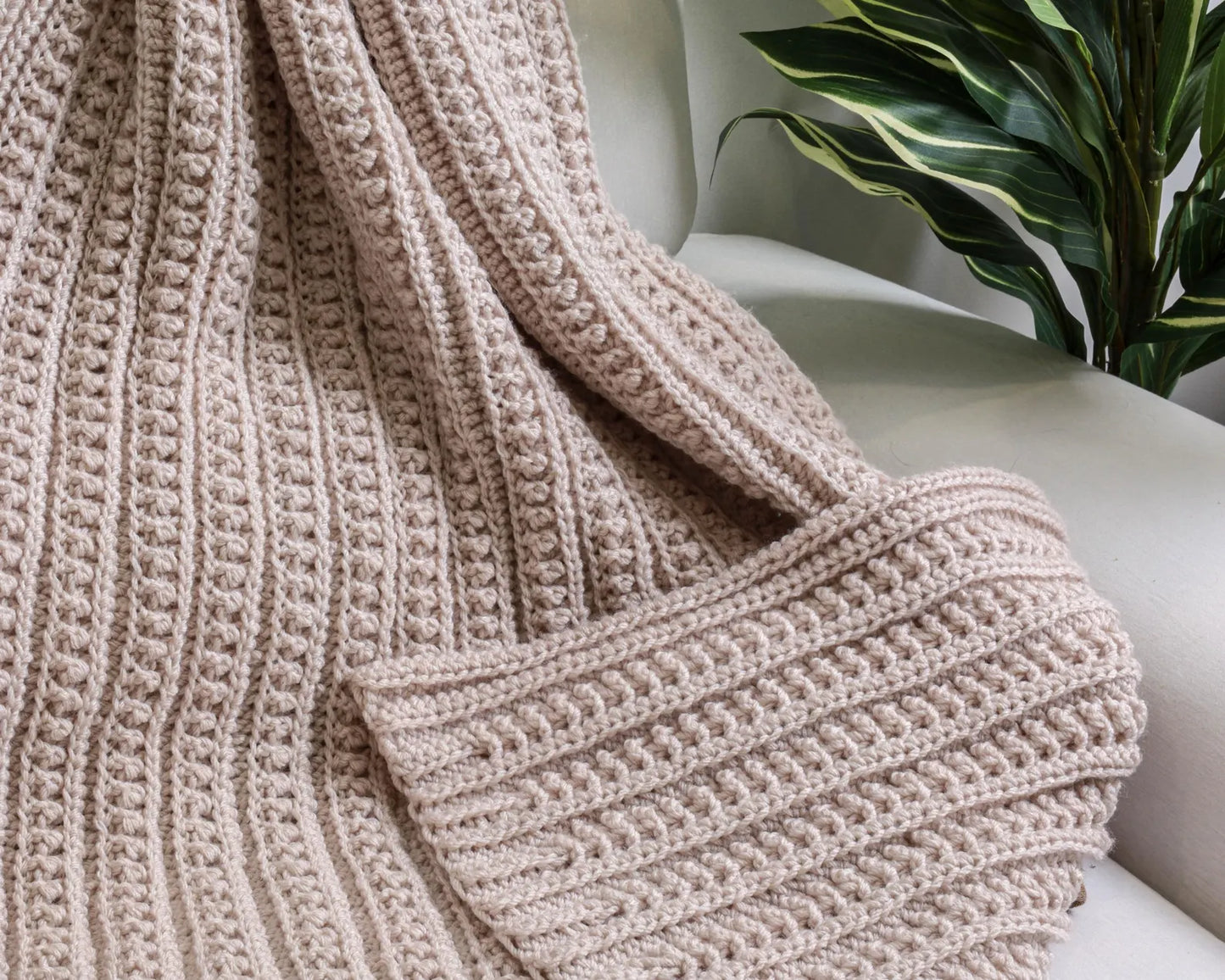 ATHENA Double Sides Blanket crochet pattern – 16 Sizes Lovey to King