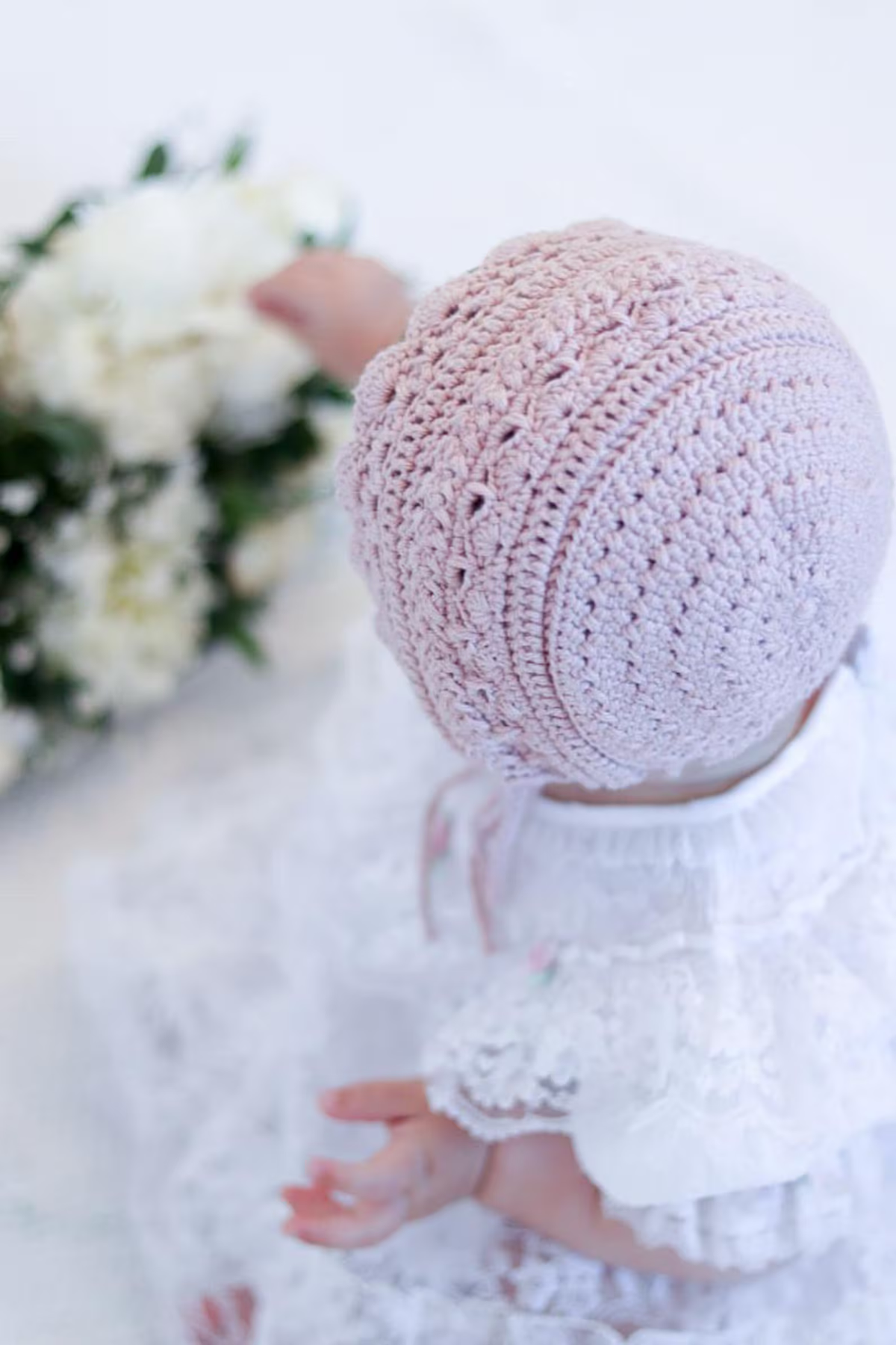 Lovely Baby Bonnet Crochet Pattern | Romantic Heirloom Style