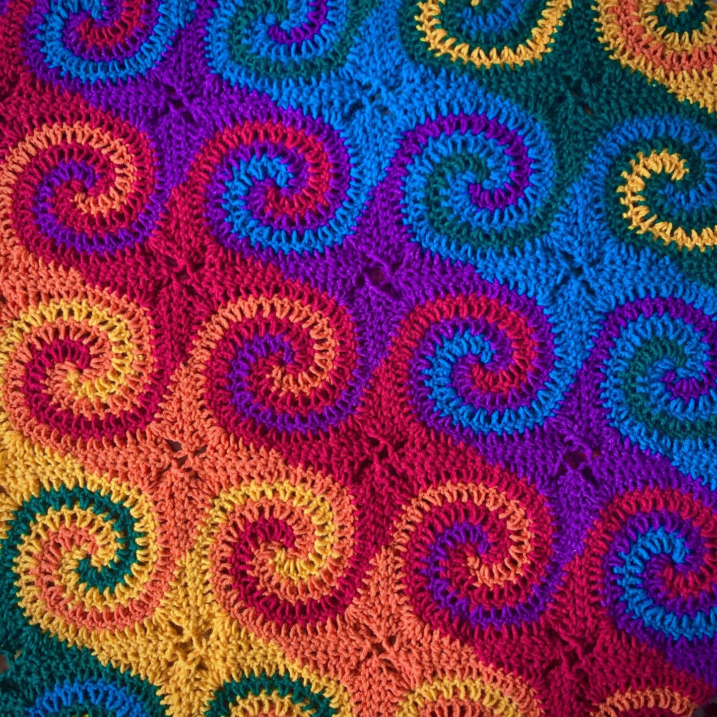 Rainbow Galaxy Blanket Crochet Pattern