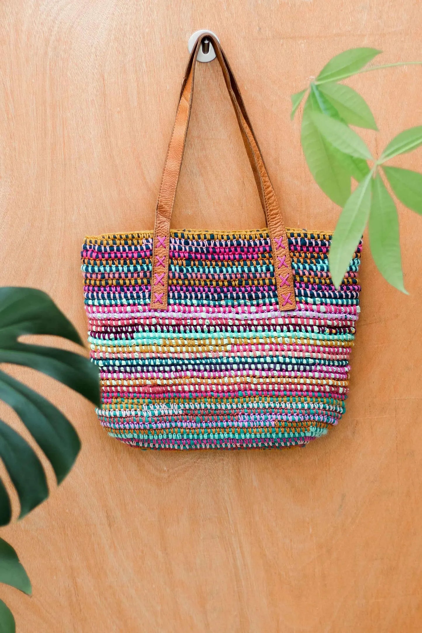Scrappy Crochet Bag Pattern – Zero Waste Tote From T-Shirt Yarn