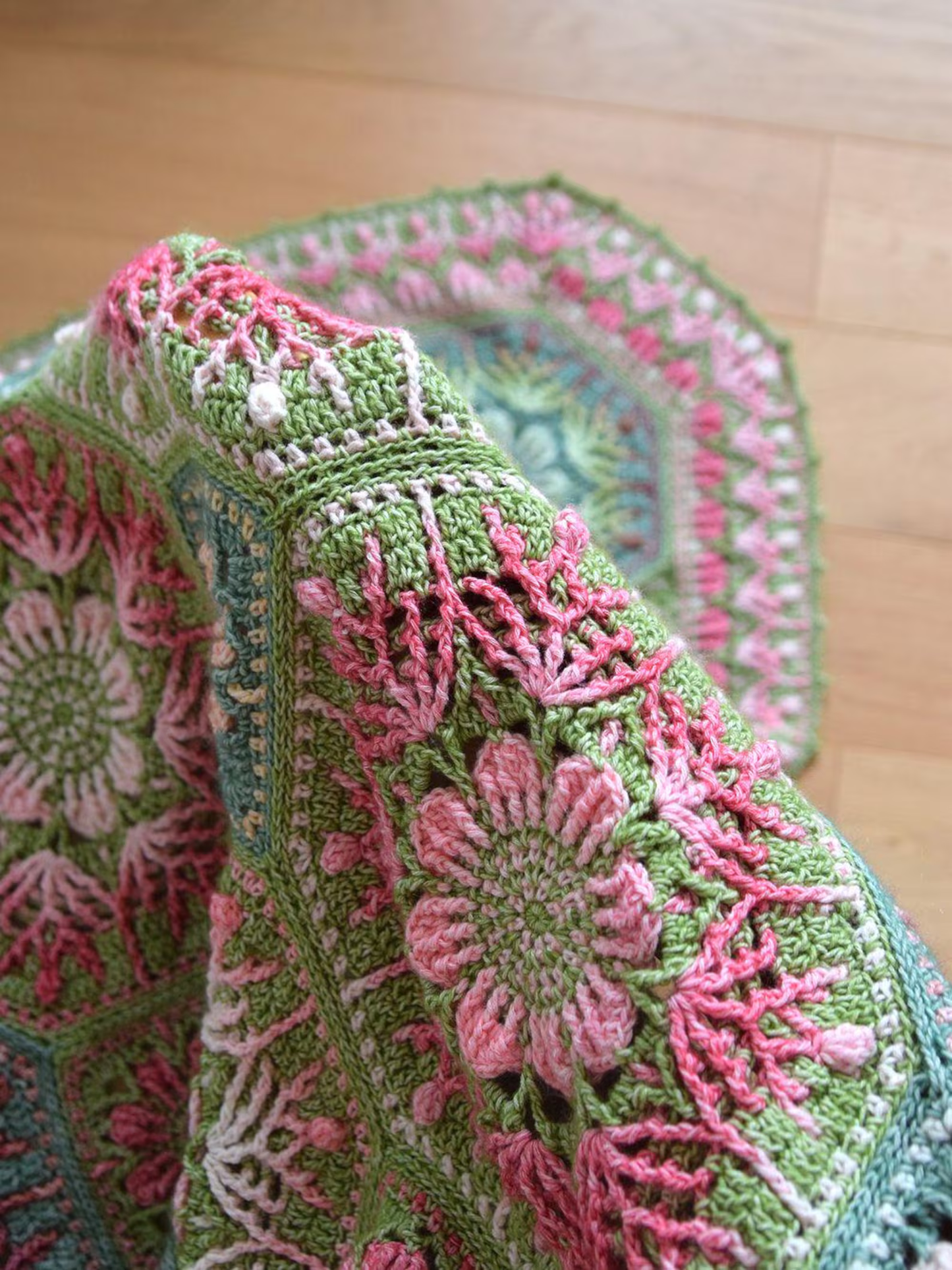 Fae Fleur mosaic blanket crochet Pattern