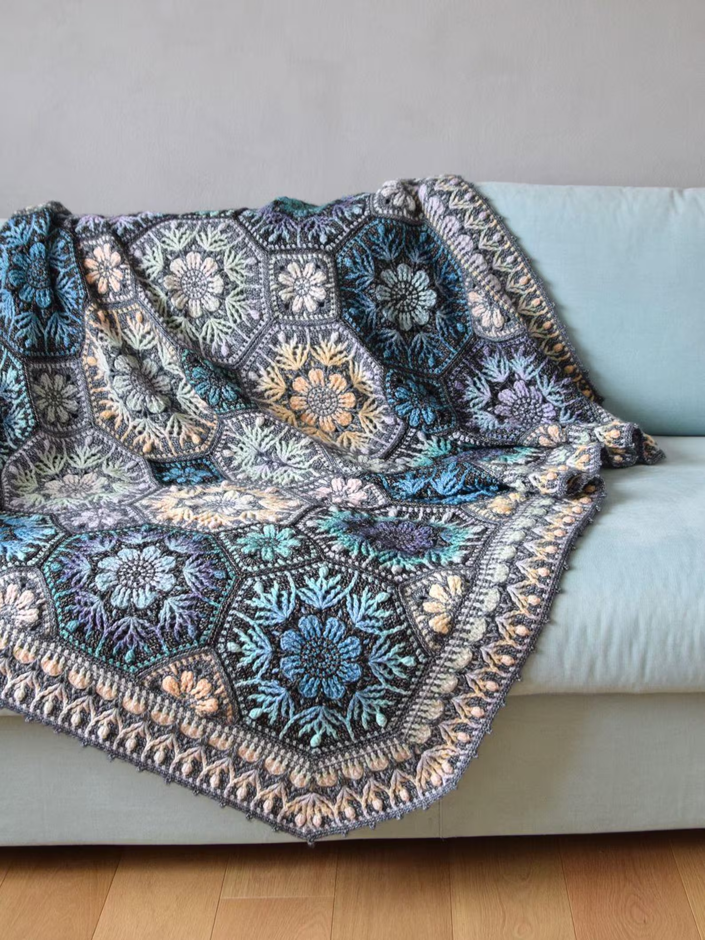 Fae Fleur mosaic blanket crochet Pattern