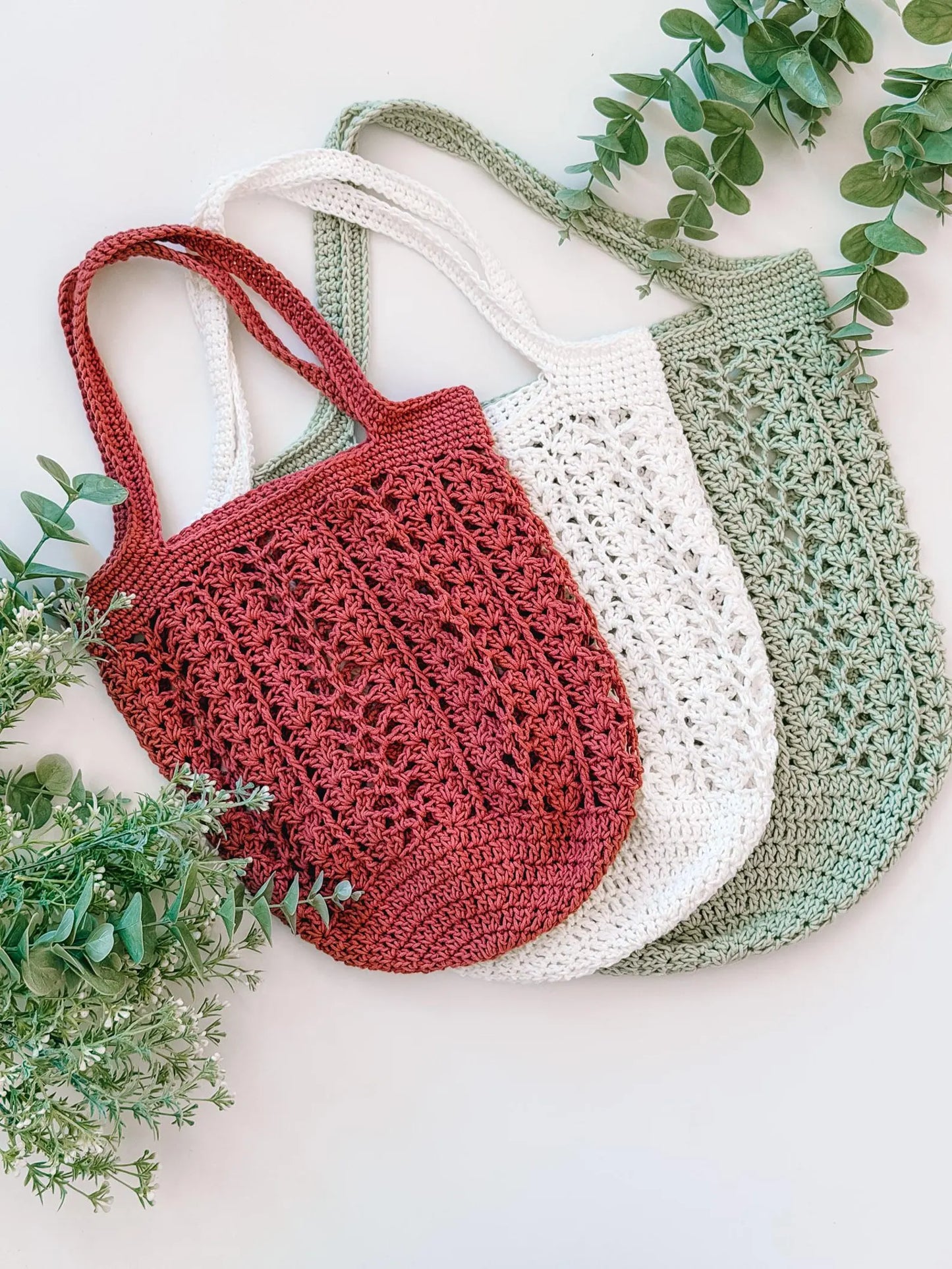 Willow Mesh Crochet Market Bag Pattern PDF + Video | Easy Reusable Tote | Beginner Friendly | 3 Sizes