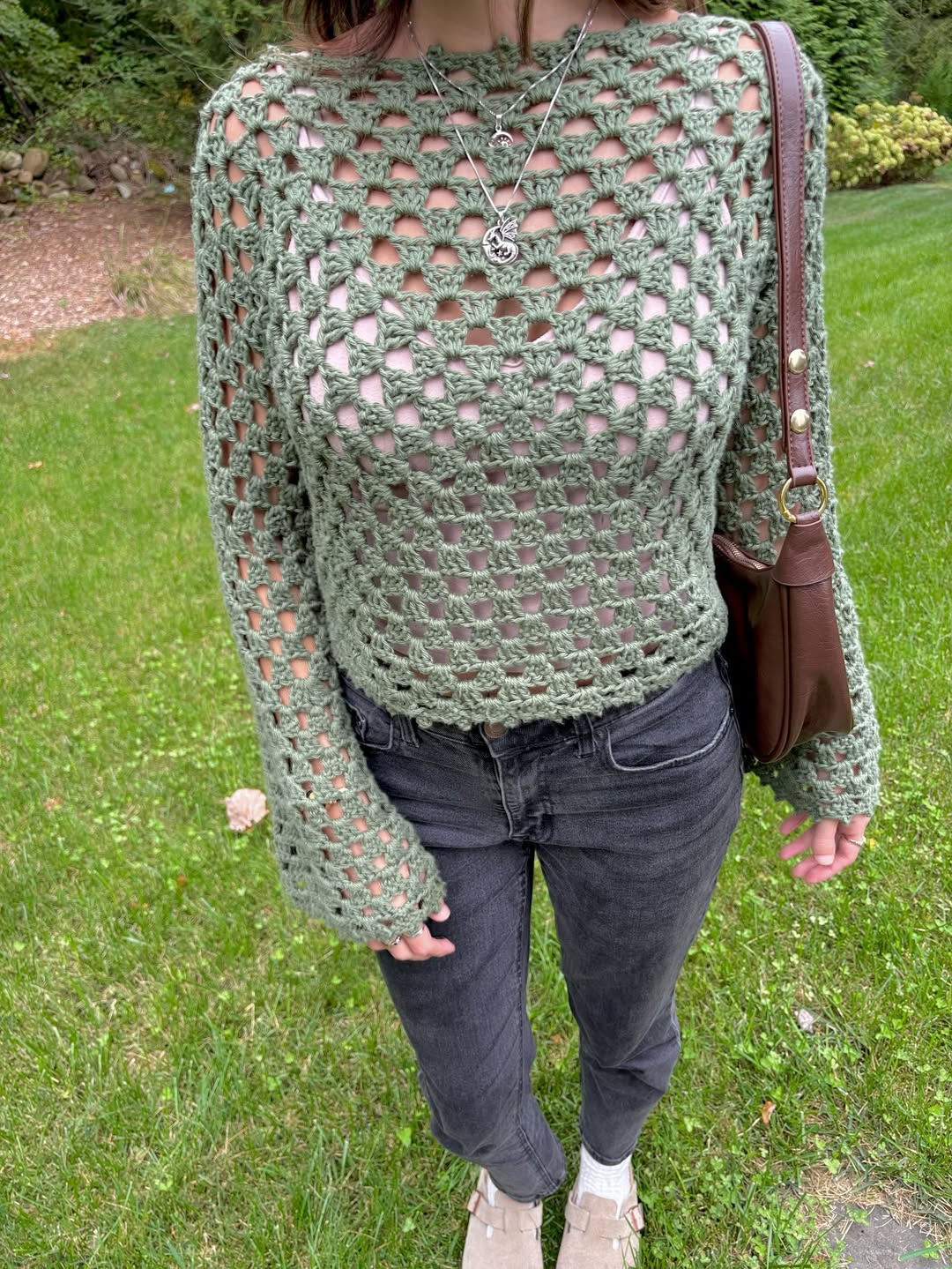 Vintage Granny Sweater Crochet Pattern