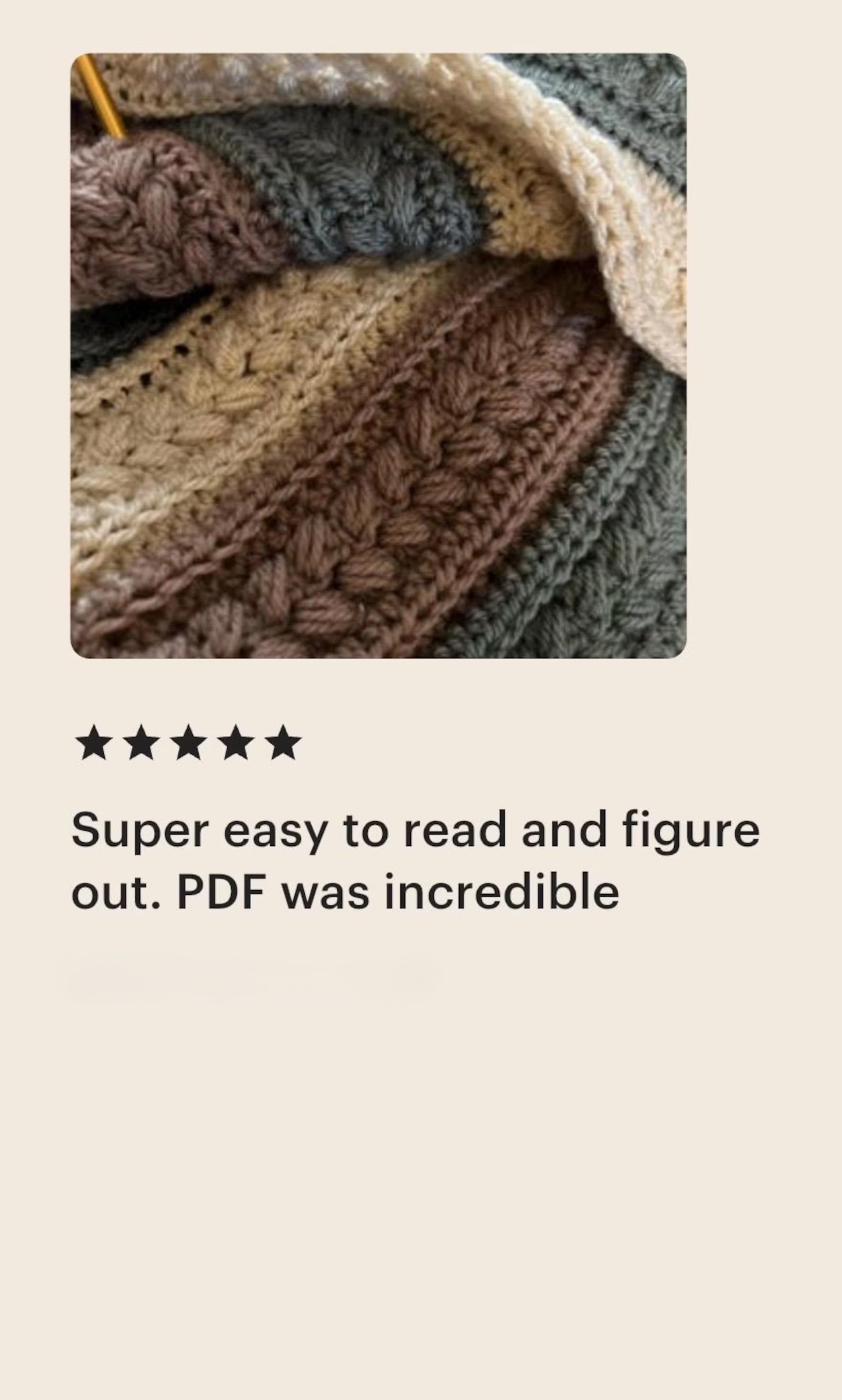 Rustic Farmhouse Throw Blanket Crochet Pattern