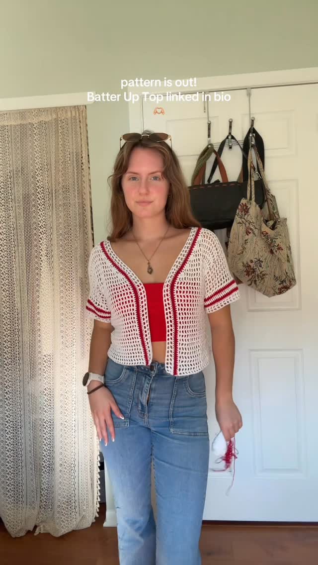 Batter Up Top - Crochet Sports Top/Cardigan Pattern