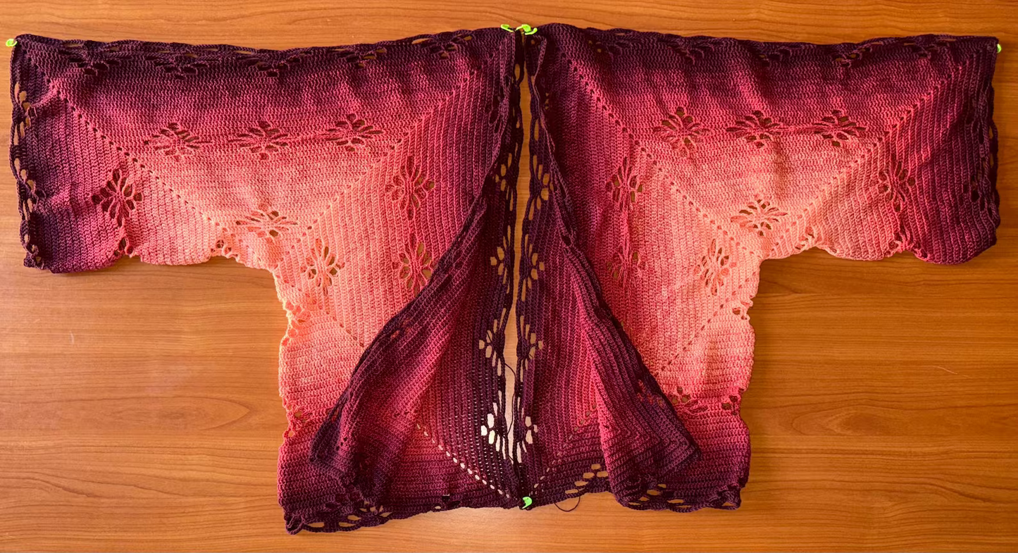 Kristee Cardigan Crochet Pattern: Easy Hexagon Sweater