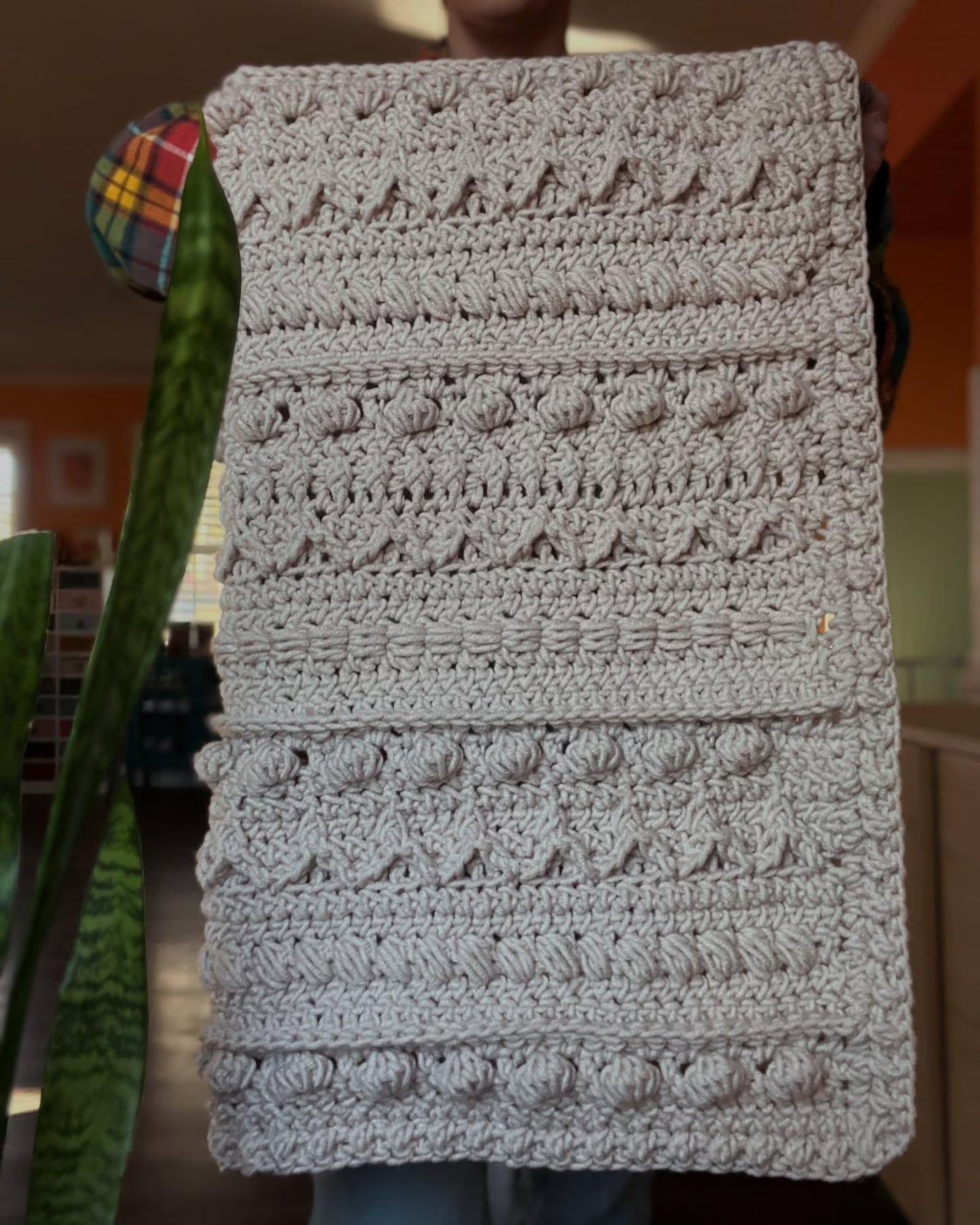 Modern Textured Blanket in 8 Sizes Crochet Pattern