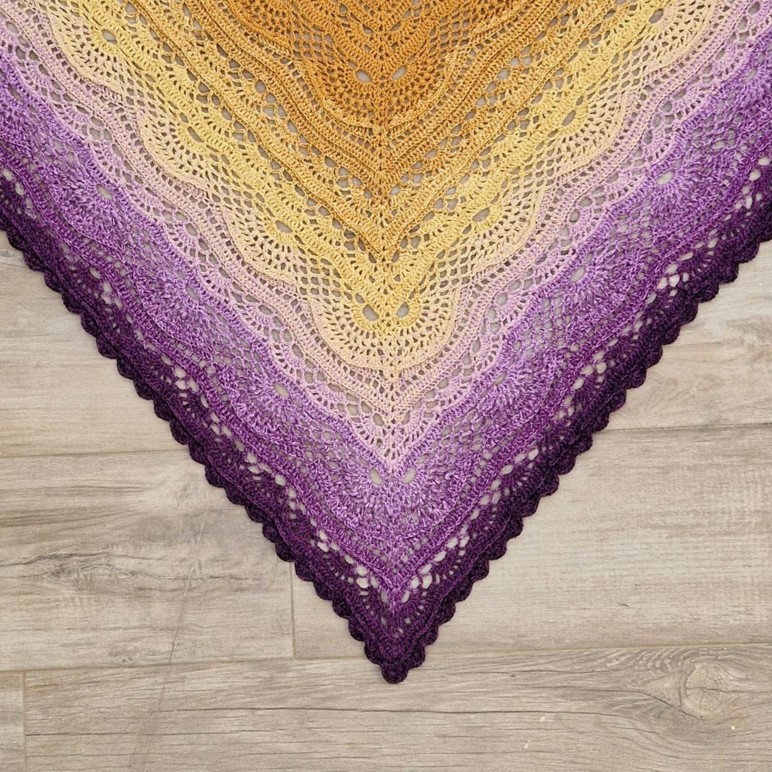 DarjeelingTea Shawl – PDF Crochet Pattern